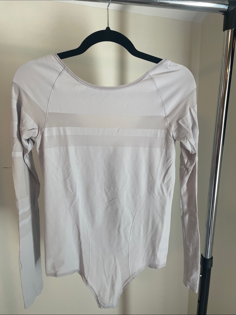Lululemon Long Sleeve Seamless Bodysuit Top - Light Purple
